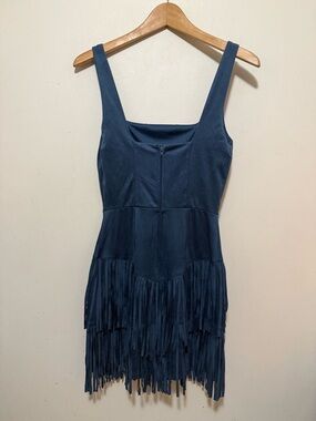 Ladies cowgirl dress two colors blue and beige